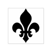 Maak Je Eigen Elegante Brede Fleur De Lis Rubberstempel (Afrduk)