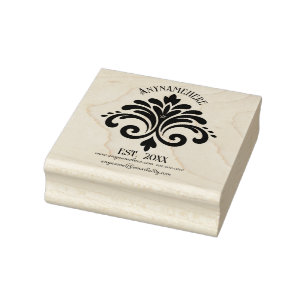 Maak Je Eigen Elegante Calligrafie Fleur De Lis Rubberstempel