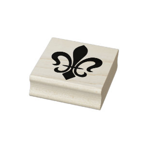 Maak je eigen elegante Fleur de Lis Rubberstempel