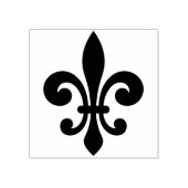 Maak je eigen elegante gekrulde Fleur de Lis Rubberstempel (Afrduk)