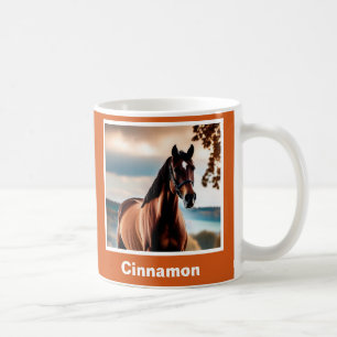 Maak je eigen elegante gepersonaliseerde paardenfo koffiemok
