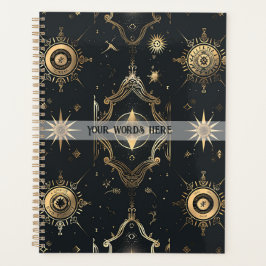 Maak Je Eigen Elegante Gouden Fee Sterren Zwart Planner