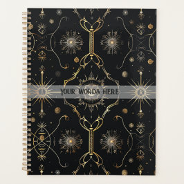 Maak Je Eigen Elegante Gouden Magische Symbolen Zw Planner