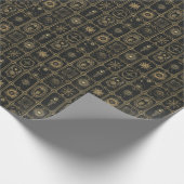 Maak Je Eigen Elegante Gouden Tarot Patchwork Cadeaupapier (Hoek)