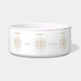 Maak Je Eigen Elegante Gouden & Witte Maagd Zodiac Voerbakje