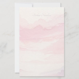 Maak Je Eigen Elegante Marmer Roze Heuvels Landsch Briefpapier