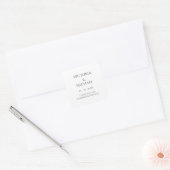 Maak Je Eigen Elegante Moderne Bedankt Sticker (Envelop)