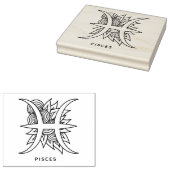Maak Je Eigen Elegante Vissen-sterrenbeeld Rubberstempel (Gestempeld)