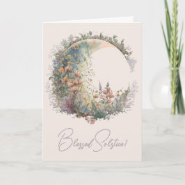 Maak Je Eigen Elysische Bloemrijke Halve Maan Feestdagen Kaart