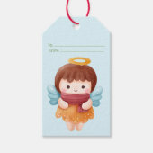 Maak je eigen engelachtige Kerstmis Cadeaulabel (Voorkant)