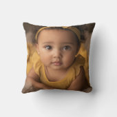 Maak je eigen enkel papiervel! Aangepaste fotosjab Kussen (Achterkant)