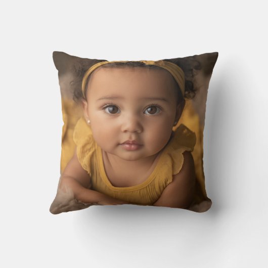 Maak je eigen enkel papiervel! Aangepaste fotosjab Kussen (Achterkant)