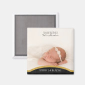 Maak je eigen enkel papiervel | Baby Foto Geboorte Magneet (Voorkant / Achterkant)