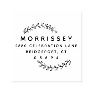 Maak je eigen enkel papiervel   Foliage Modern Ret Zelfinktende Stempel