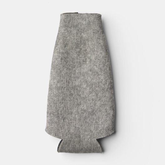 Maak je eigen enkel papiervel | Furry grey fabric Flesjeskoeler (Voorkant)