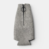 Maak je eigen enkel papiervel | Furry grey fabric Flesjeskoeler (Achterkant)