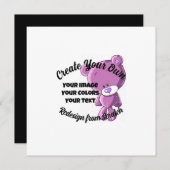 Maak je eigen enkel papiervel! -Kaart (Voorkant / Achterkant)