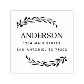 Maak je eigen enkel papiervel | Olijfbladeren Reto Zelfinktende Stempel (Design)