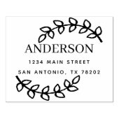 Maak je eigen enkel papiervel | Verlaat retouradre Rubberstempel (Afrduk)