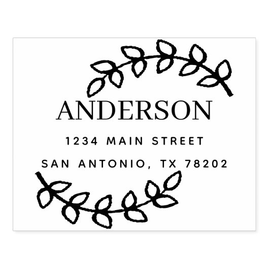 Maak je eigen enkel papiervel | Verlaat retouradre Rubberstempel (Afrduk)