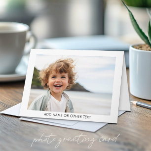 Maak je eigen enkele foto galerij met witte rand kaart