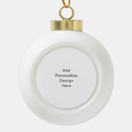 maak je eigen Enkele Standaard Afmeting Keramische Bal Ornament