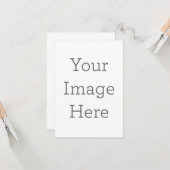 8,9 x 12,7 cm Enkele wenskaart (Voorkant / Achterkant in situ)