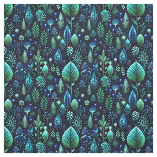Maak je eigen etherische groene blauwe wilde bloem stof (Swatch)