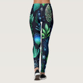 Maak je eigen etherische groene weide wilde bloeme leggings (Achterkant)