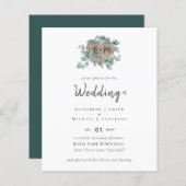 Maak je eigen Eucalyptus groenbudget voor een trou (Voorkant / Achterkant)