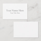 Standaard, 8,5 x 5,5 cm Visitekaartje (Voorkant / Achterkant)