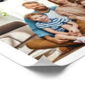 Maak je eigen familie aangepaste 8 foto collage poster (Hoek)