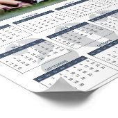 Maak je eigen familie foto 2025 poster kalender (Hoek)