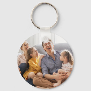 Maak Je Eigen Familie Foto Aangepaste Afbeelding Sleutelhanger
