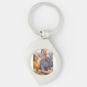 Maak Je Eigen Familie Foto Aangepaste Afbeelding Sleutelhanger