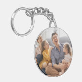 Maak Je Eigen Familie Foto Aangepaste Afbeelding Sleutelhanger (Voorkant Links)