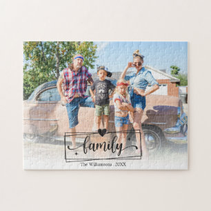 Maak je eigen familie foto overlay legpuzzel