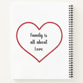 Maak Je Eigen Familie Foto Spiraal Notitieboek (Achterkant)