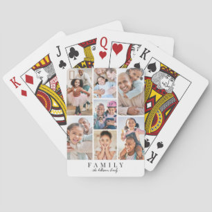 Maak Je Eigen Familie Fotocollage Pokerkaarten