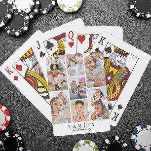 Maak Je Eigen Familie Fotocollage Pokerkaarten
