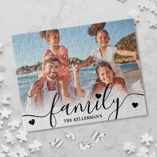 Maak je eigen familiefoto legpuzzel