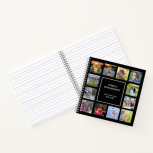 Maak je eigen familiefotocollage notitieboek