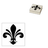 Maak je eigen fancy Fleur de Lis Rubberstempel (Gestempeld)