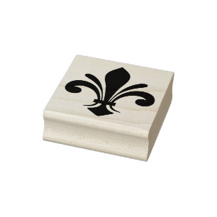 Maak je eigen fancy Fleur de Lis Rubberstempel