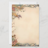 Maak je eigen fantasietuin bloemstationery briefpapier (Achterkant)
