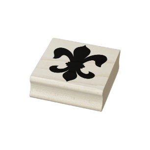 Maak Je Eigen Fantasievolle Effen Fleur De Lis Rubberstempel