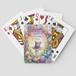 Maak Je Eigen Fantasievolle Paarse Hoed Pokerkaarten