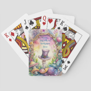 Maak Je Eigen Fantasievolle Paarse Hoed Pokerkaarten