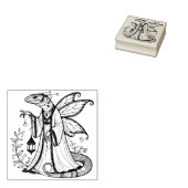 Maak je eigen fee-achtige hagedisgids rubberstempel (Gestempeld)