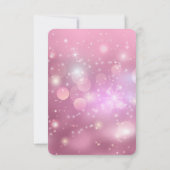 Maak Je Eigen Feestelijke Glitter Bokeh Achtergron RSVP Kaartje (Achterkant)
